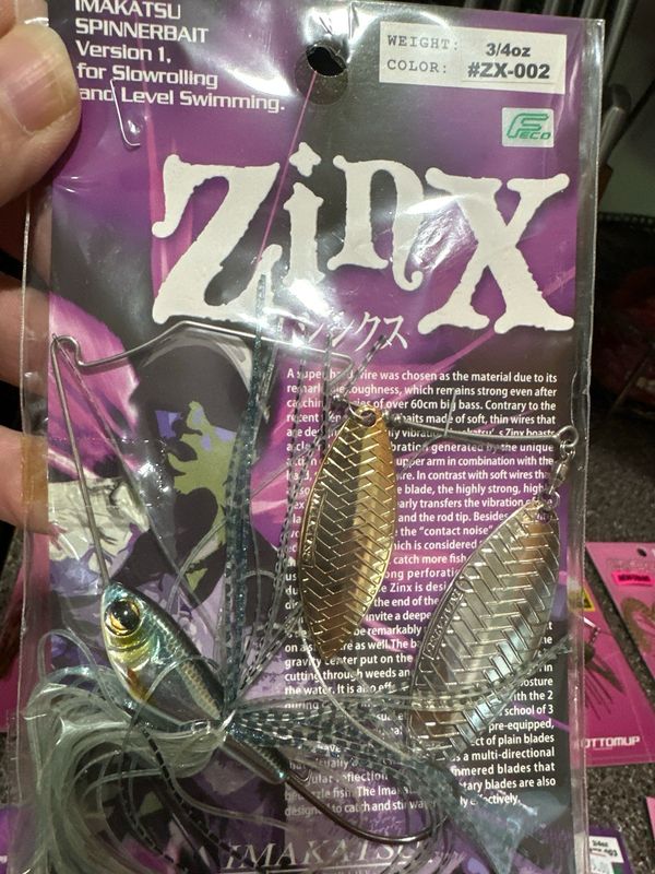 Imakatsu Zinx #ZX-002 Big 3/4oz JDM Spinnerbait. NIP