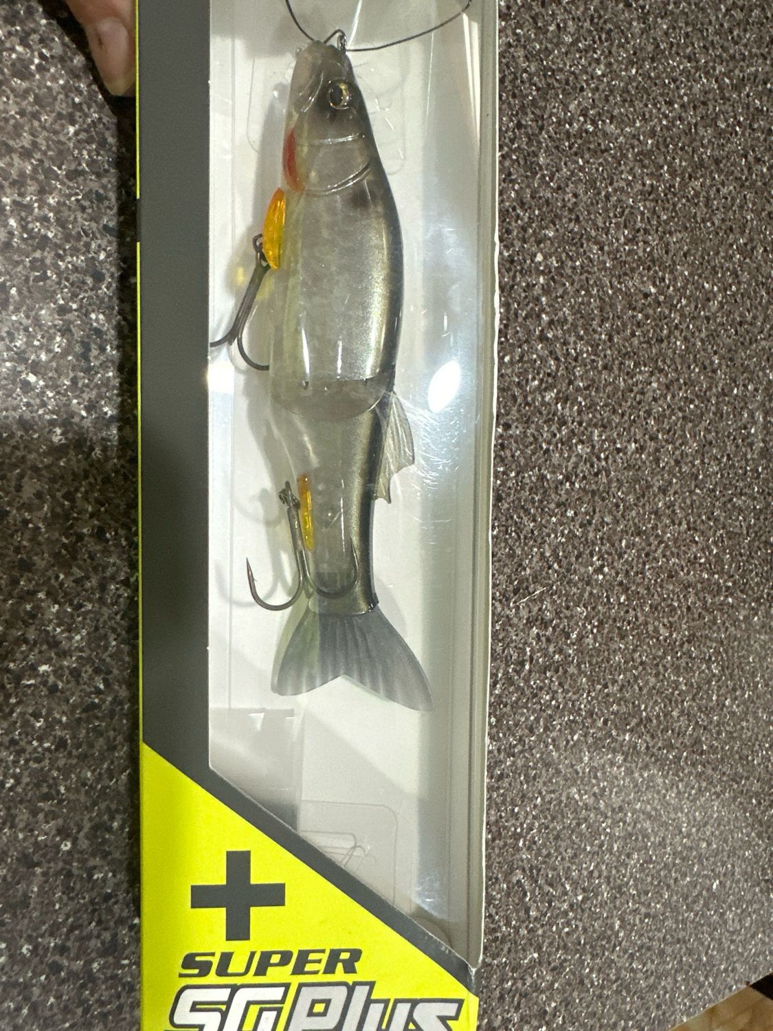 Imakatsu Super SG Plus Hazy Shad #805, Exact Bait In Pics. 5.7” 1.05oz. Brand New In Package.