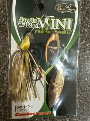 Ever Green Jungle Walker Mini #137 1/2oz DW. Exact Bait In Pics. Brand New In Package.