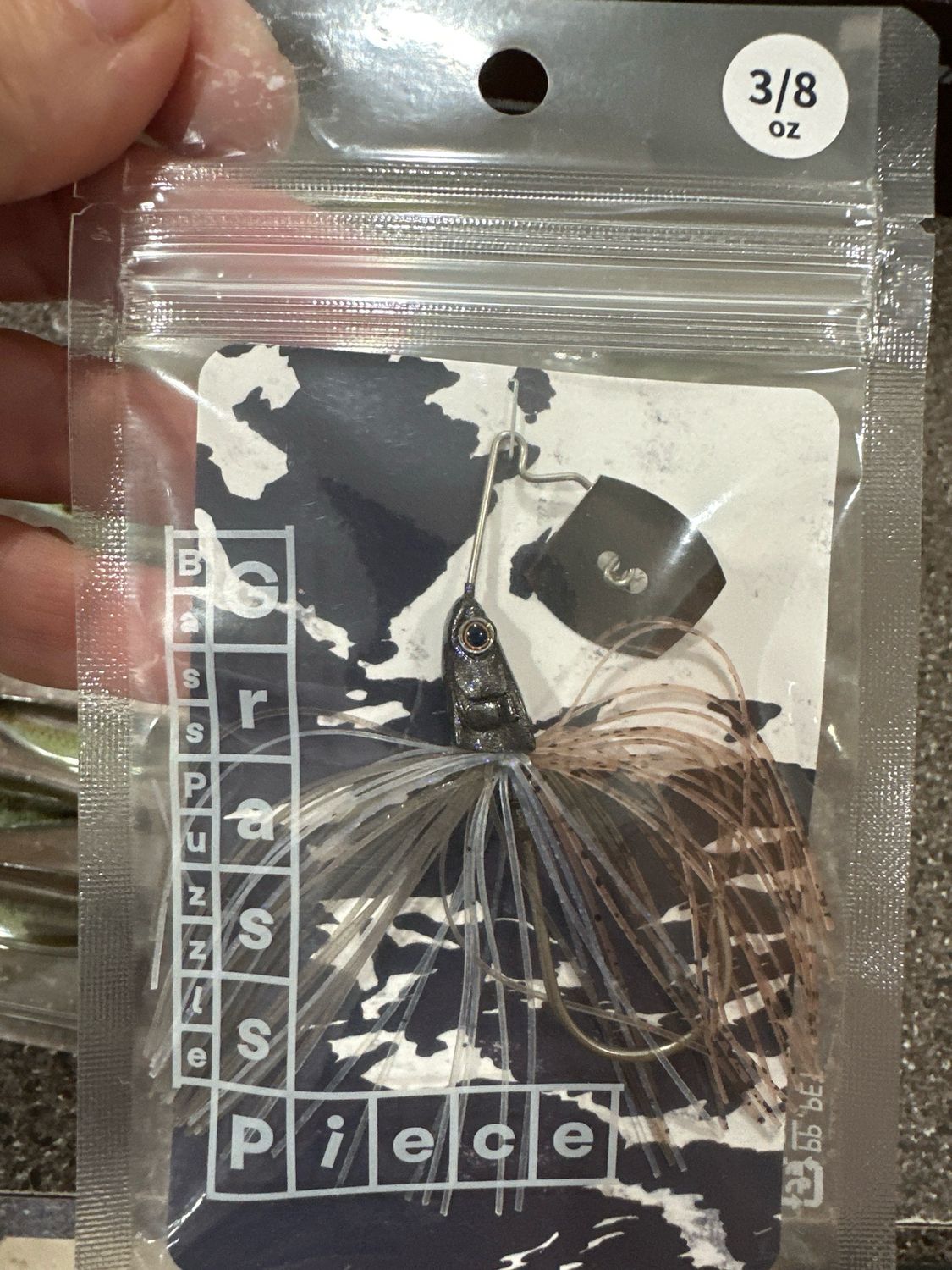 Bass Puzzle Grass Piece SP-C Appealing Wakasagi 3/8oz. Exact Bait In Pics. NIP