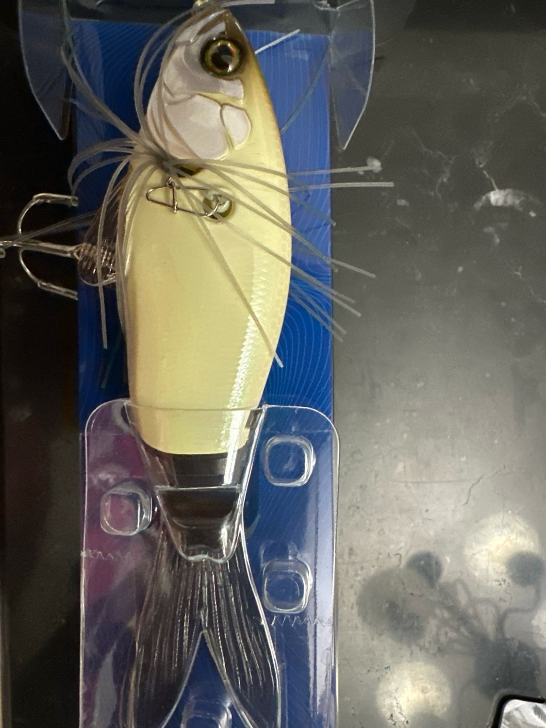 Jackall Slick Bait 120, Bone Special, Just Over 1/2oz, 120mm Side Running JDM Escape Bait. Exact Bait In Pics. Spare Tail Included, NIP