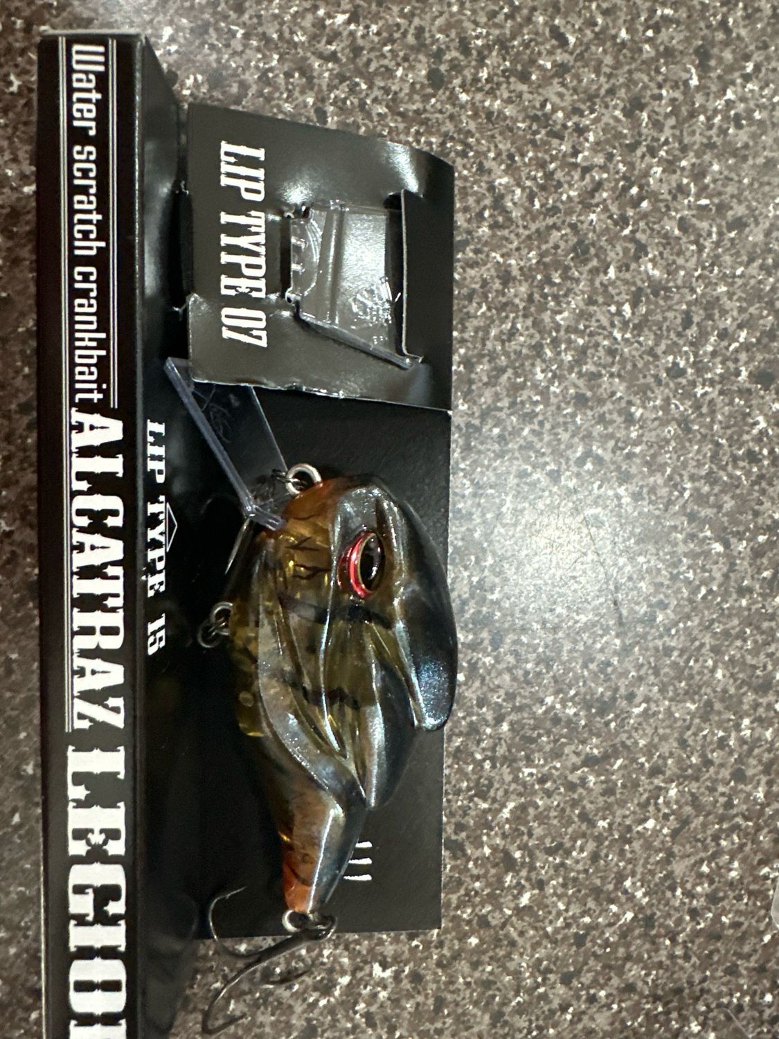 Alcatraz Legion #06 Water Scratch VERY RARE So Unique JDM CrankBait. 3/4oz, 70mm. 2 Lips (type 07, Type 15, 5’ Depth. New In Package.