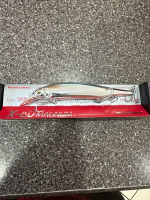 Megabass X-80 Magnum Special Color (SP-C) Full Metal Silver Sinking. 115mm 18g Max Approx 6.5’ Depth. NIP
