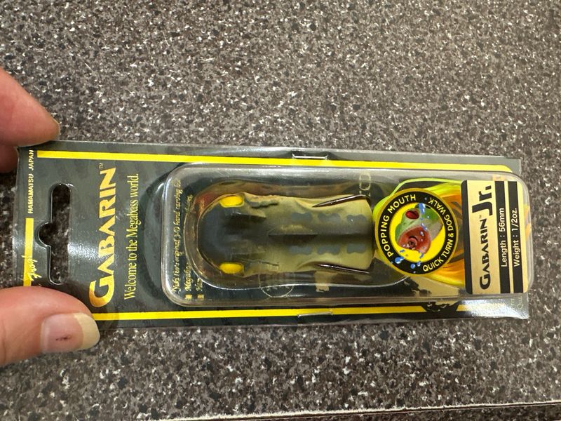 Megabass Gabarin Jr #01 Tonosama Frog JDM Topwater. Popping Mouth, Quick Turn &amp; Walk The Dog. NIP