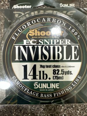 Sunline Shooter FC Sniper Invisible 82.5 Yds 14lb Fluorocarbon SALE NIP