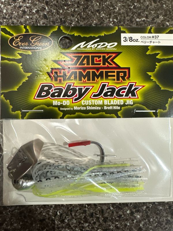 Evergreen Jack Hammer BABY Jack 3/8oz Color #37 Berry Chart. Exact Bait In Pics. New In Package
