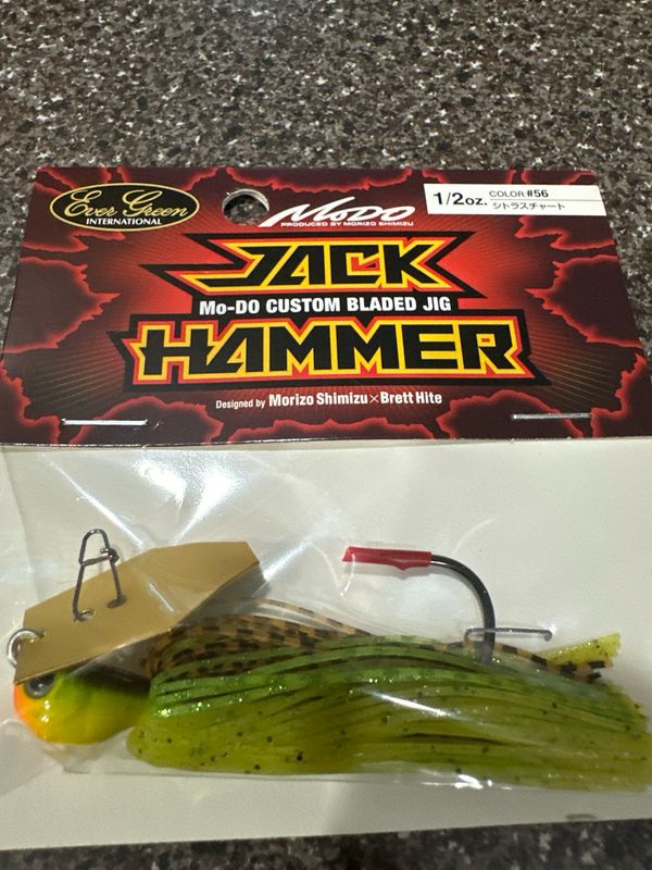 Ever Green Jack Hammer 1/2oz, #56 Citrus Chart, Exact Bait In Pic. NIP
