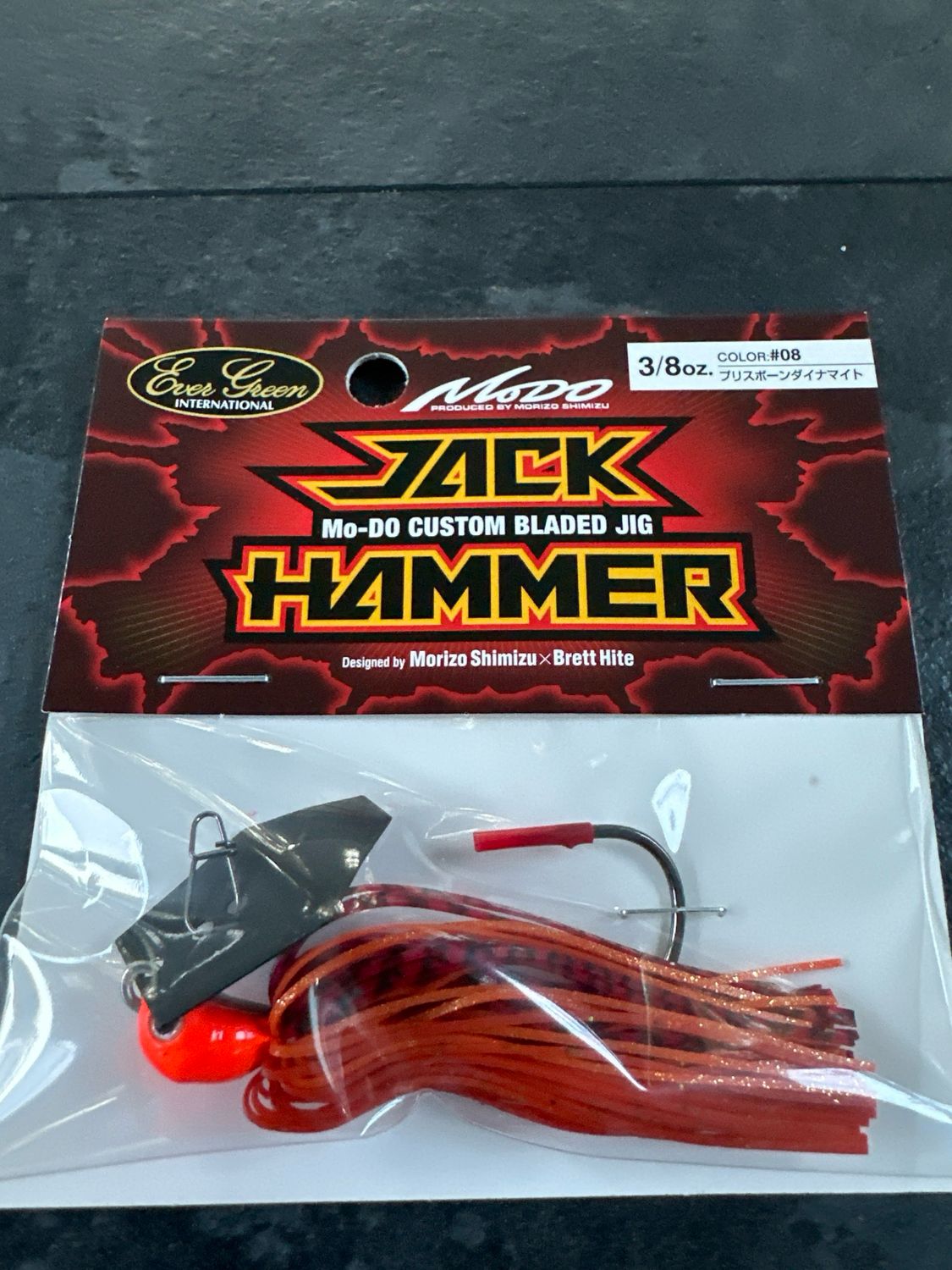 Ever Green Jack Hammer #08 Prespawn Dynamite 3/8oz. Exact Bait In Pics. NIP