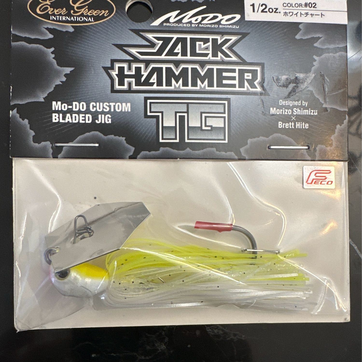 Evergreen Jackhammer Jack Hammer TG Tungsten 1/2oz White Chart #02