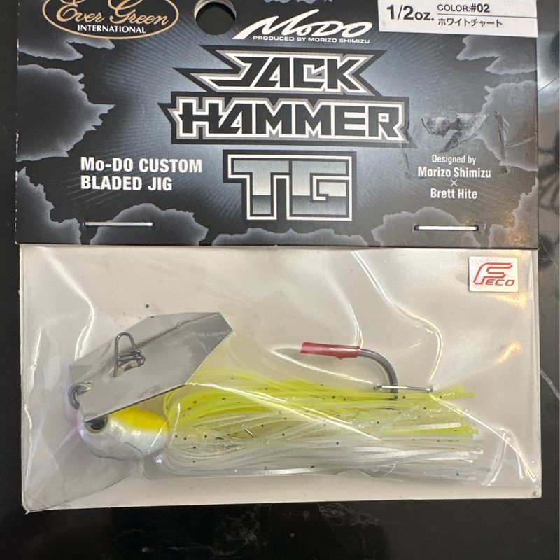 Evergreen Jackhammer Jack Hammer TG Tungsten 1/2oz White Chart #02