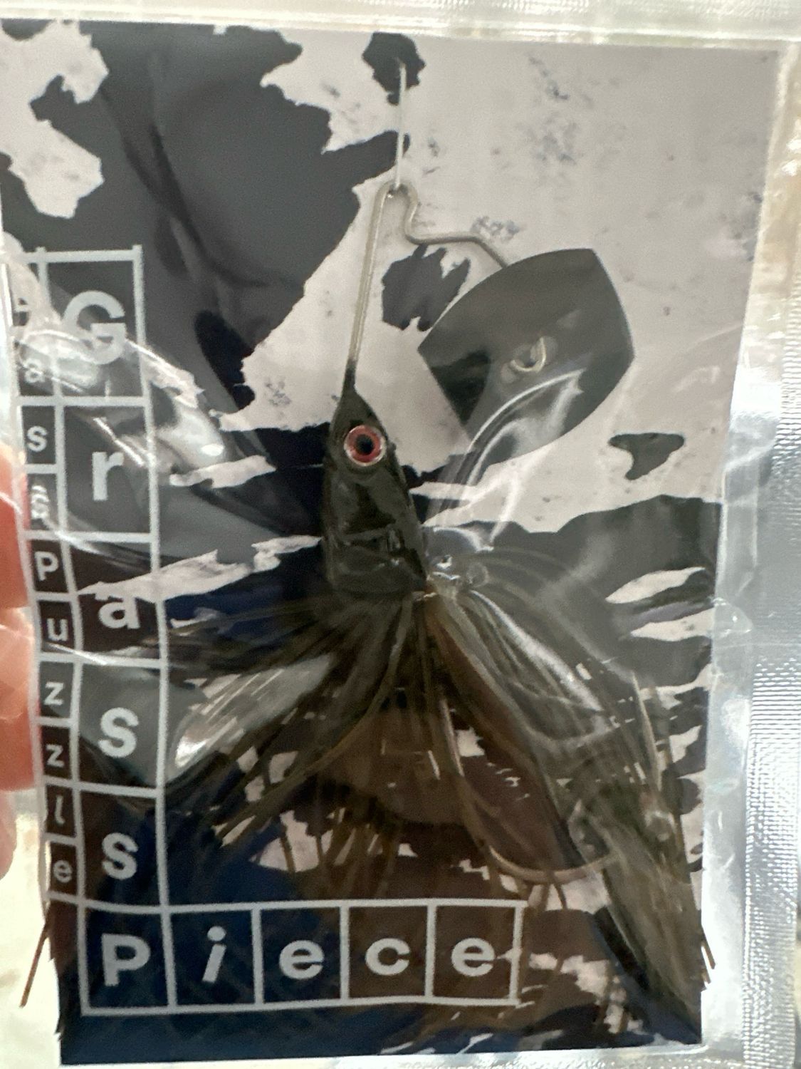 Bass Puzzle Grass Piece 1/2oz Green Pumpkin