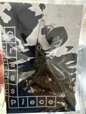 Bass Puzzle Grass Piece 1/2oz Green Pumpkin