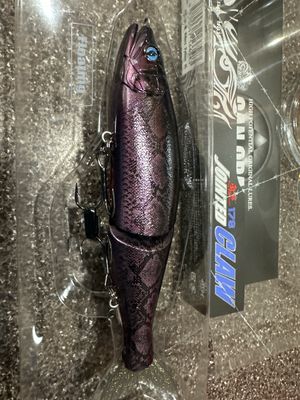Gan Craft Realive Jointed Claw 178 RARE/Gorgeous Color U-28 Purple Python. 178mm (7”) 2oz Class. New In Package.