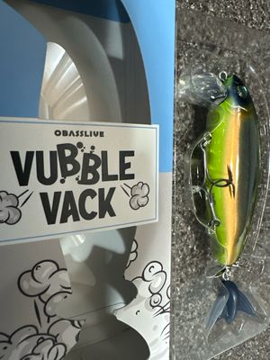 OBasslive VERY Rare/Hard To Find Vubble Vack Japanese Wakebait TSV-06 137mm (5.4”) 1oz Class. New In Package
