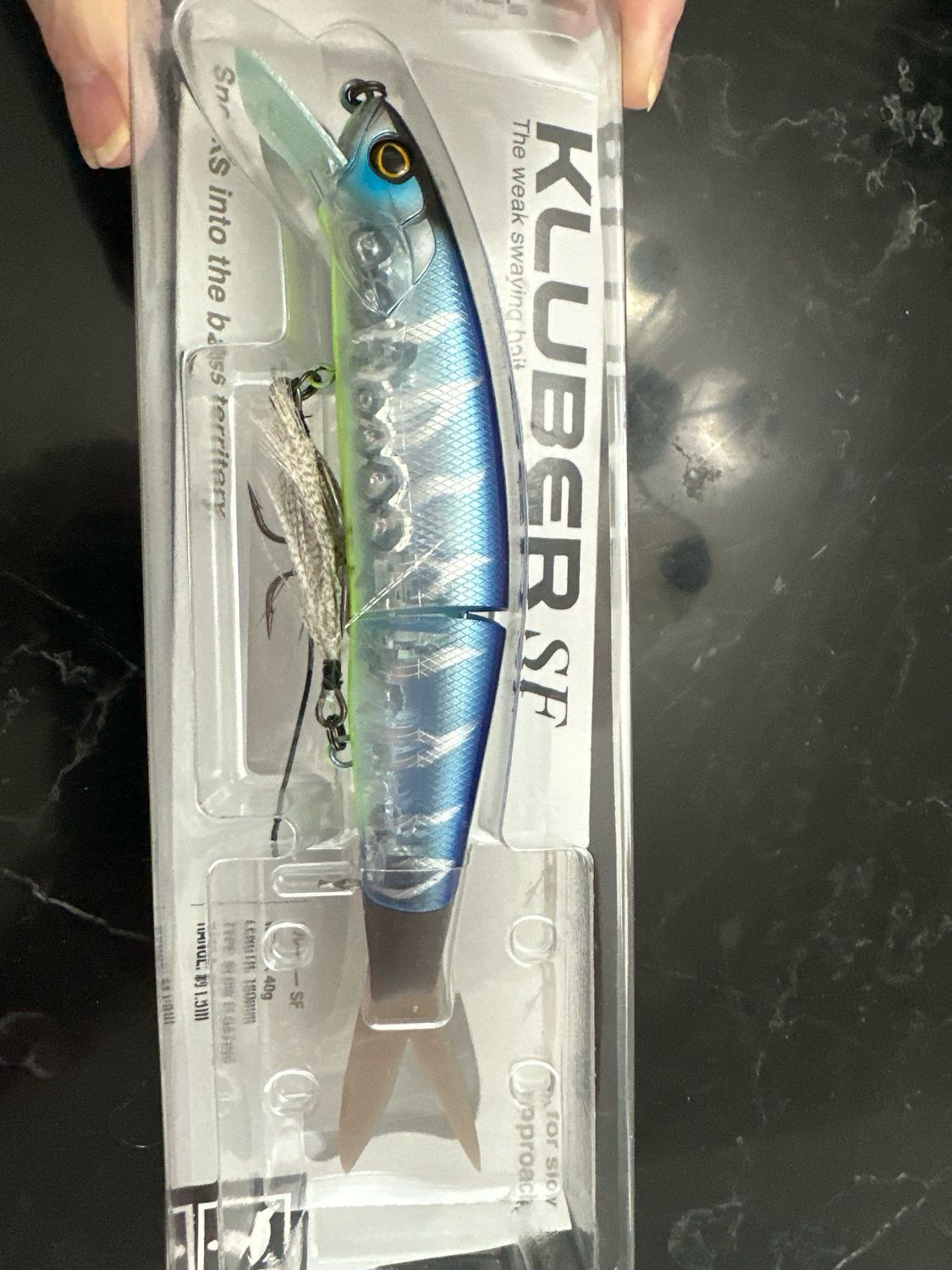 Jackall Kluber 180mm 40g (just Over 7”, 1-3/7oz) Exact Bait In Pics. Max Depth 1.5m (approx 5’). NIP