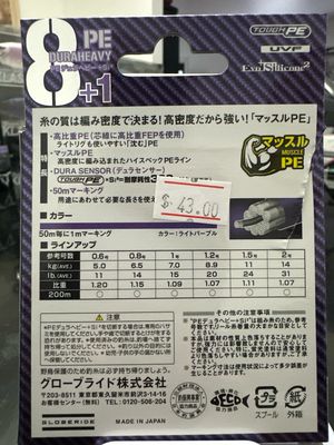 Daiwa UVF PE Braid (8+1) PE Duraheavy 0.8PE 14lb Break Strength (FABULOUS read Description Below). NIP