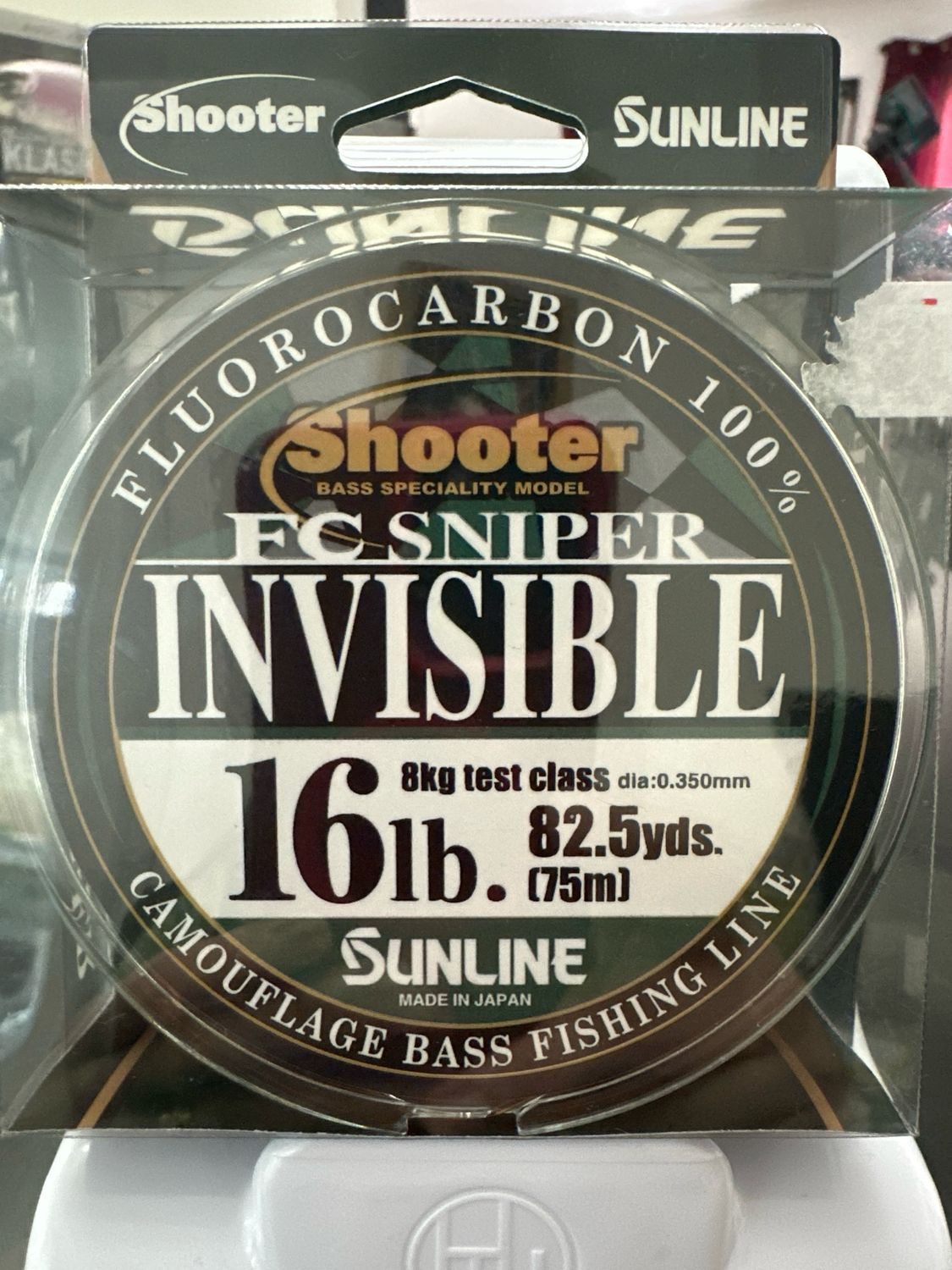 Sunline Shooter FC Sniper Invisible SALE 82.5 Yds 16 Lb Camouflage Fluorocarbon NIP