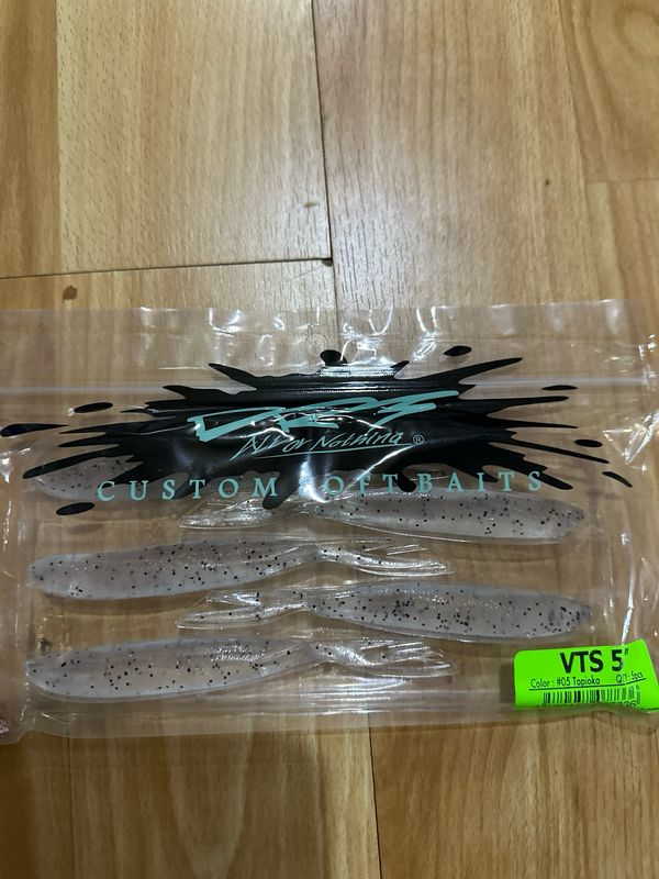DRT VTS 5 (5”) Split Tail JDM Soft Swimbaits. #05 Tapioca. 5 Baits Per Pack. Great JDM Softbaits NIP