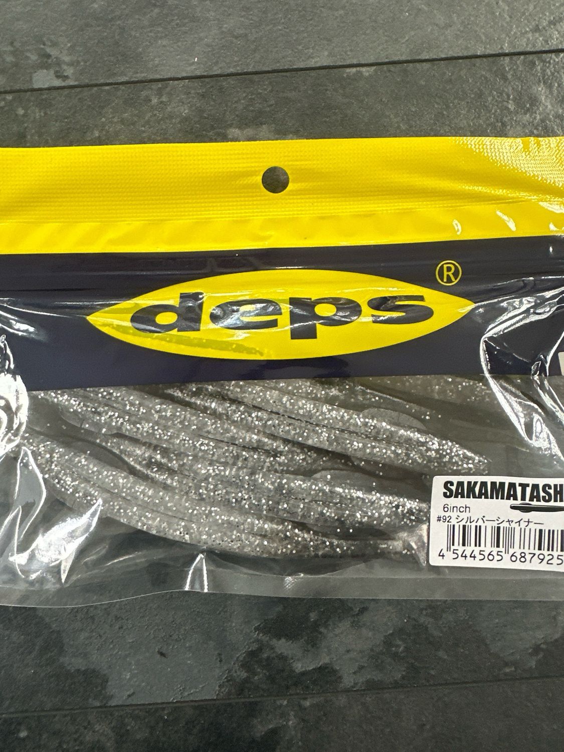 Deps Sakamata Shad 6inch #92 Silver Shiner 6baits/pack