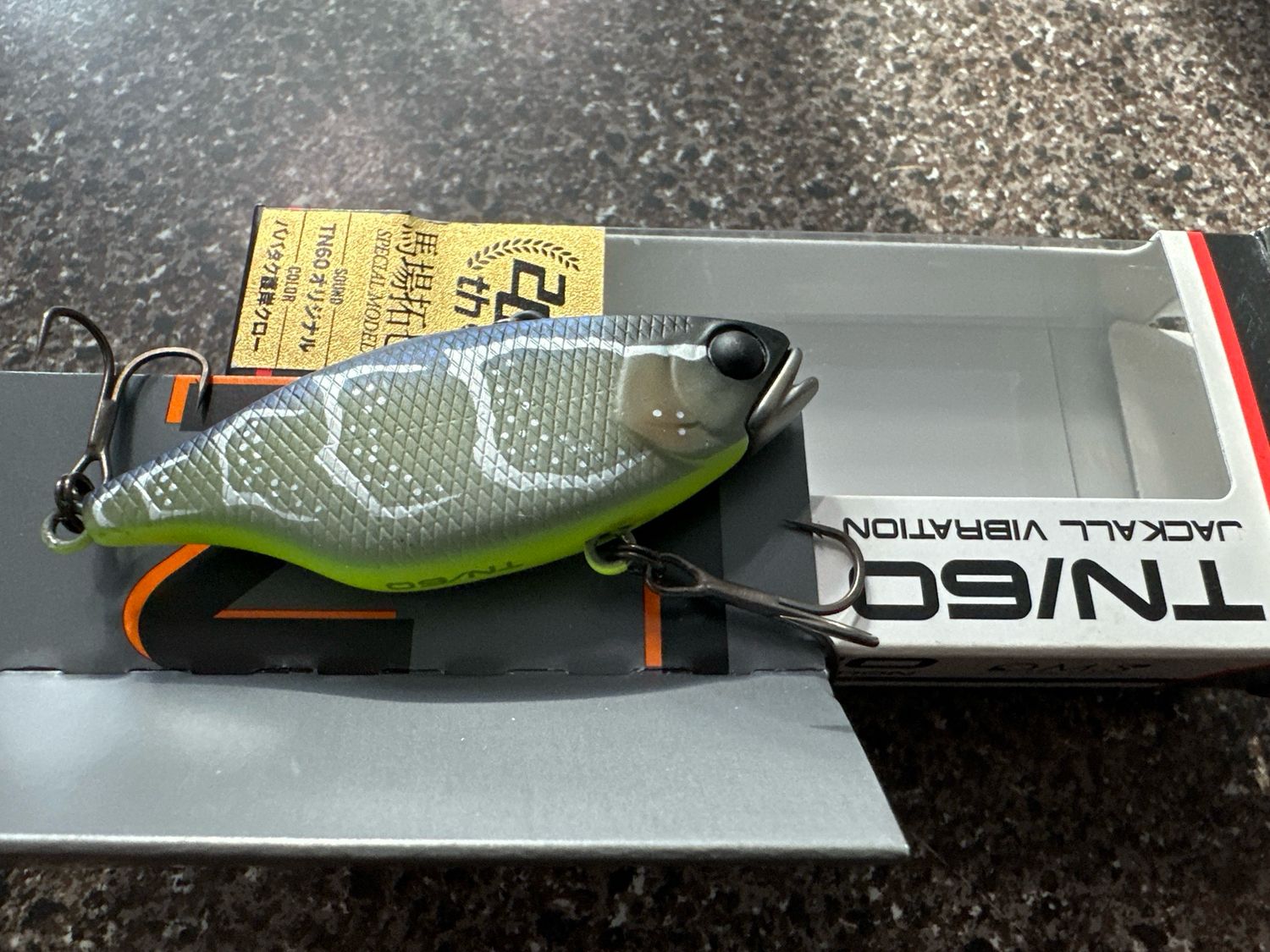 Jackall TN60 Vibration 20th Anniversary Babataku Revetment Craw. Rattle, 60mm, 12.7g, Sinking. Exact Bait In Pics. NIB