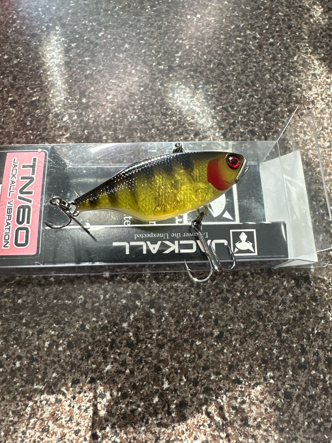 Jackall TN60 Ghost Yellow/ Black Stripes (VERY RARE Color) 2.4inch 4/9oz Lipless Rattle Crankbait. Exact Bait In Pics, NIP