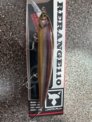 Jackall Rerange 110 RT Mirror Kasumi Wakasagi. Range 1.5m (5’), Suspending, 14.8g (just Over 1/2oz), 110mm. NIP