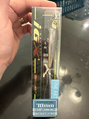 Megabass Karashi IGX 70S #10 Sinking Fine Art Wakasagi. NIP