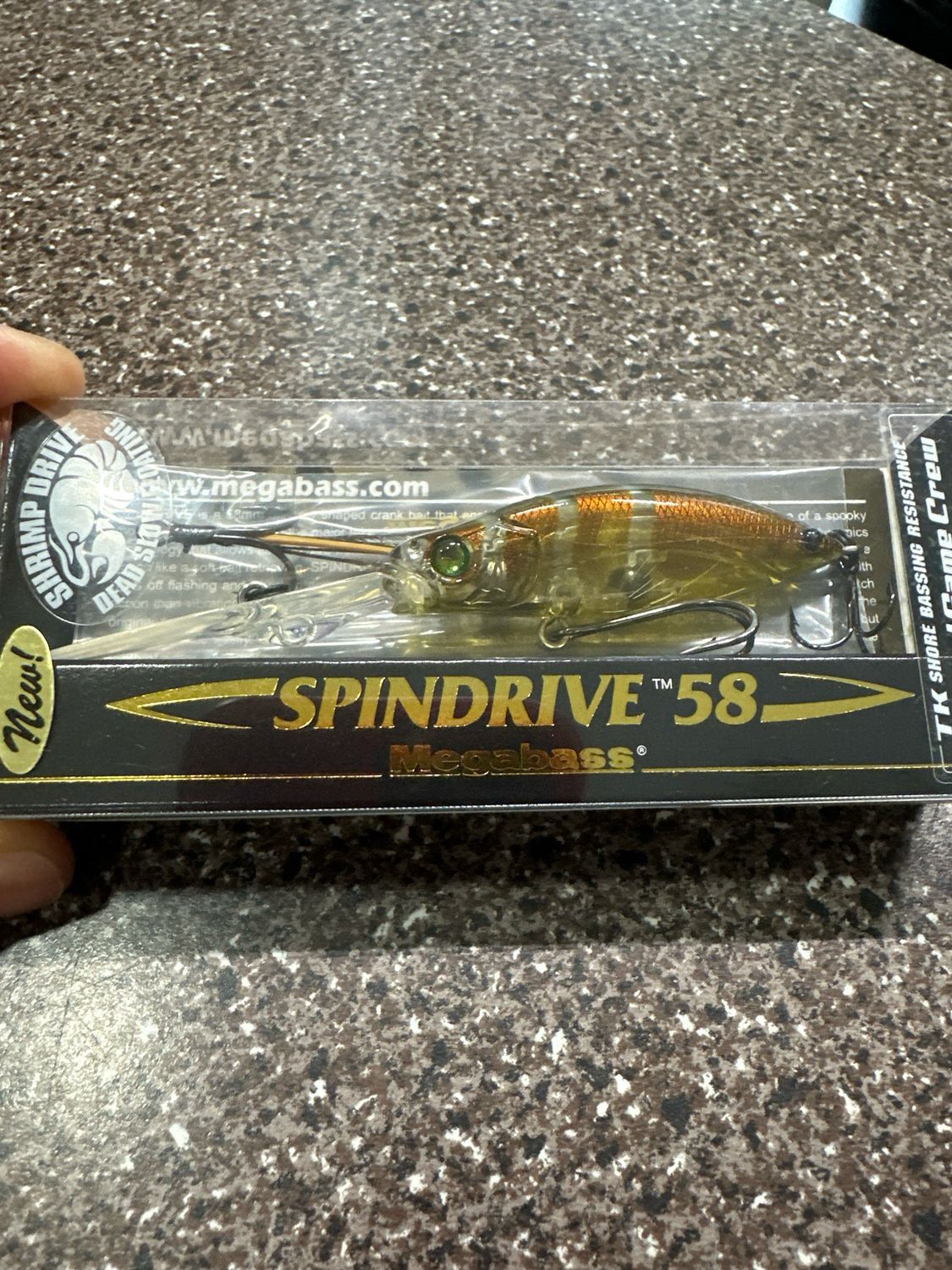 Megabass Spindrive 58 Shrimp Drive #1 Tenaga Ebi
