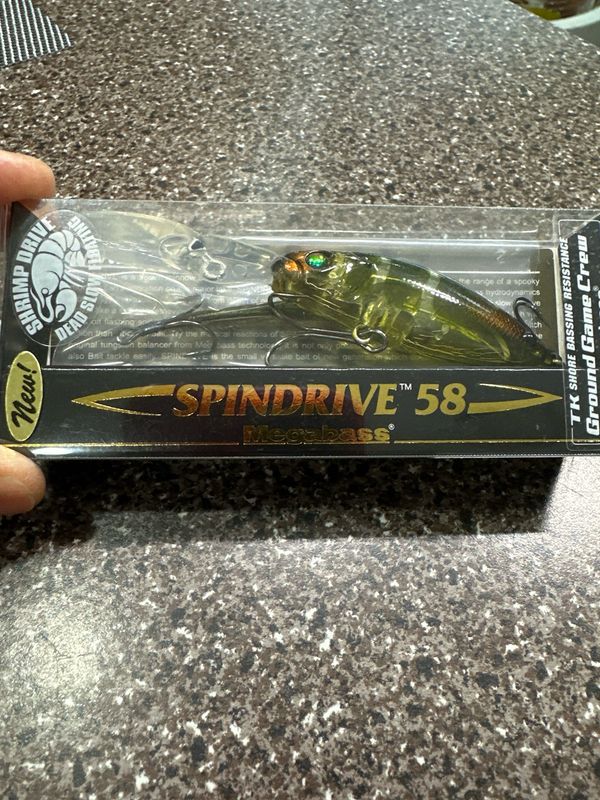 Megabass Spindrive 58 Shrimp Drive #4 Glass Shrimp