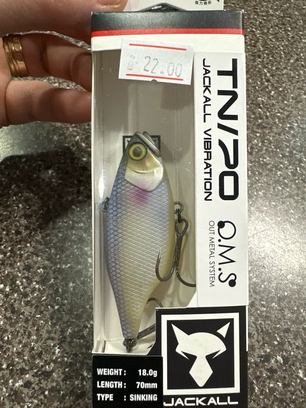Jackall TN70 Matte Pearlfish Lipless Crankbait