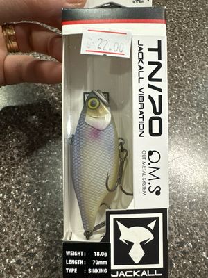 Jackall TN70 Matte Pearlfish Lipless Crankbait