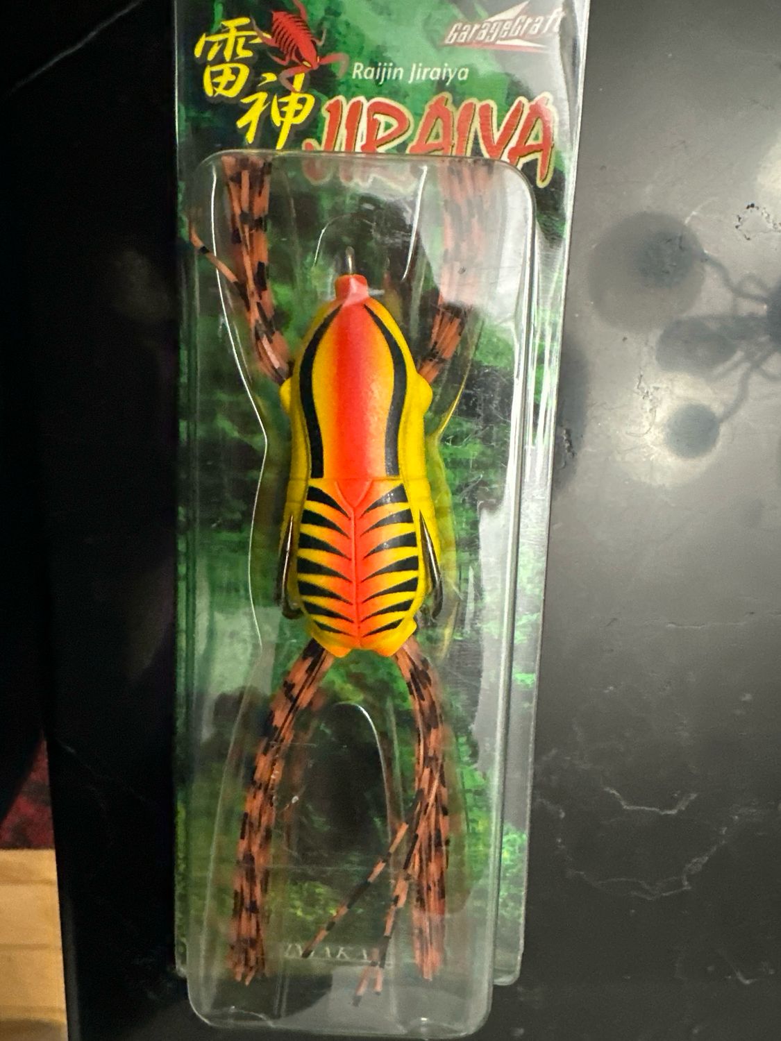 Imakatsu Raijin Jiraiya SUPER RARE JDM Topwater Frog (Looks Like Poisonous Spider). Exact Bait In Pics. New In Package