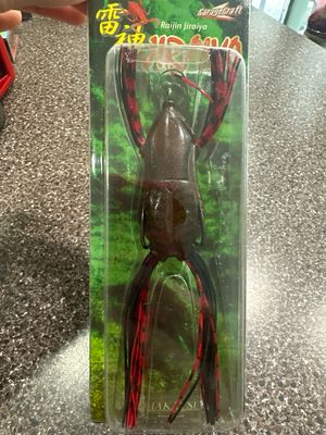 Imakatsu Raijin Jiraiya #S-102 Blood Pepper JDM Topwater Frog