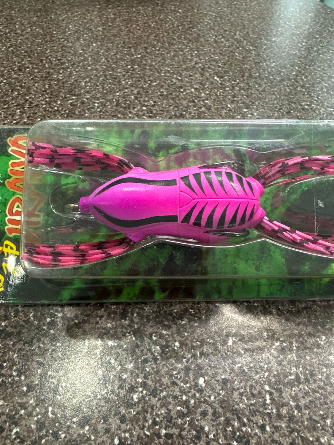 Imakatsu Raijin Jiraiya #S-120 Black Belly Bug JDM Topwater Frog