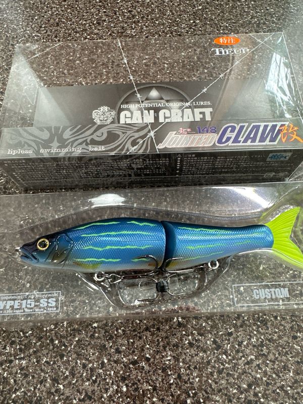 Gan Craft Jointed Claw 148 Type-15ss #M-06 Blue Danio Lipless Swimming Bait