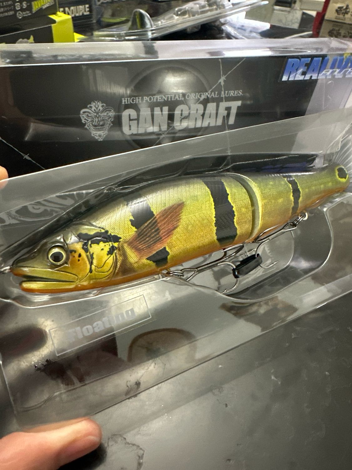 Gan Craft Jointed Claw 178F #RF-07 Belial Peacock Bass Lipless Swimming Bait