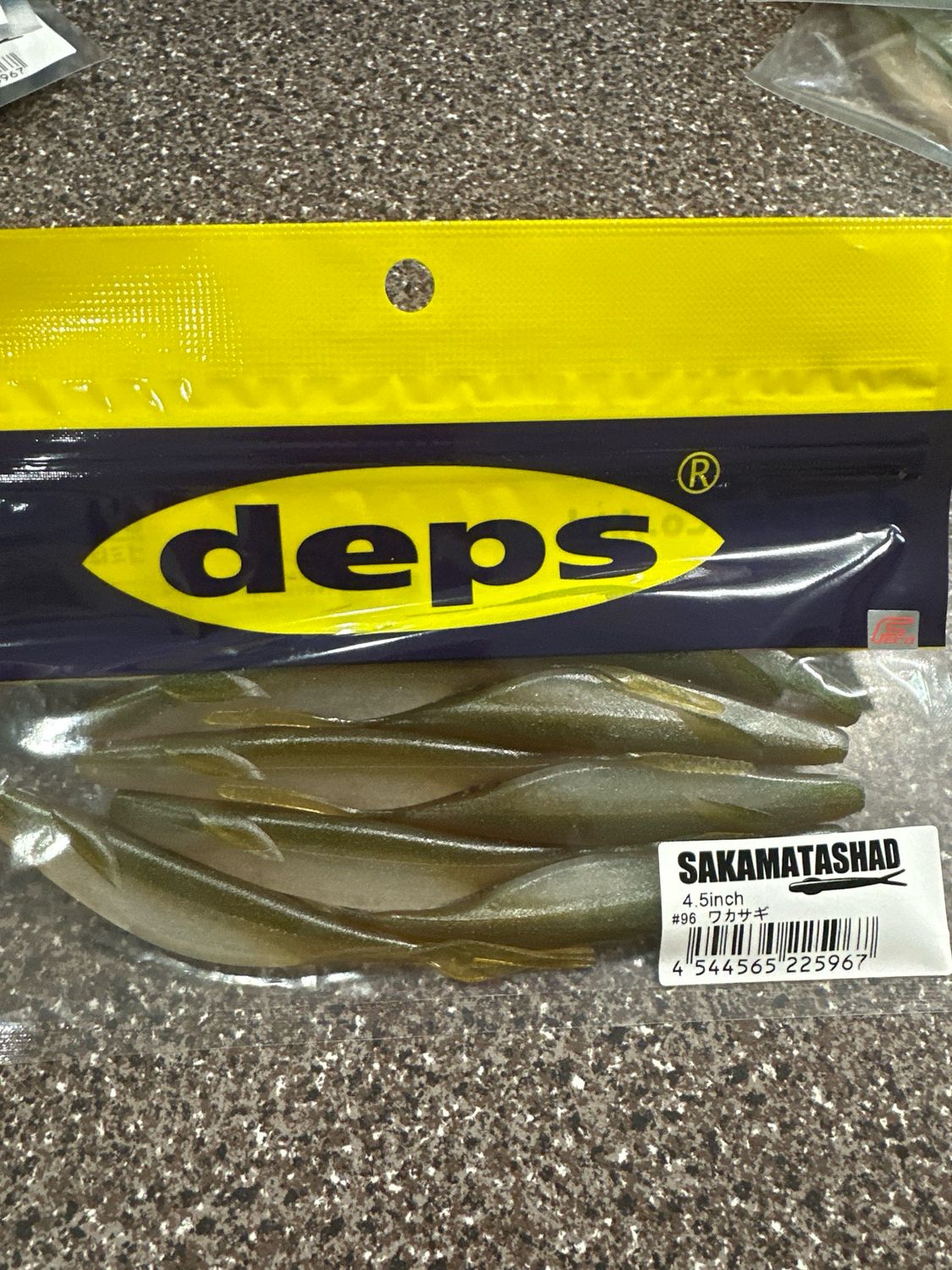 Deps Sakamata Shad 4.5inch #96 Wakasagi (Smelt) 8baits/pack