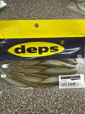 Deps Sakamata Shad 4.5inch #96 Wakasagi (Smelt) 8baits/pack