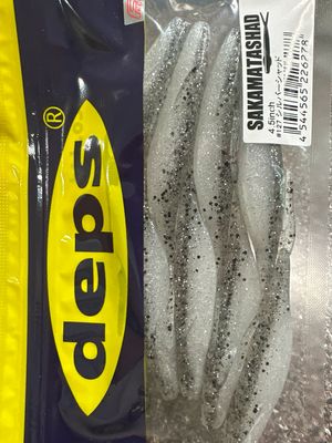 Deps Sakamata Shad 4.5inch #127 Silver Shad 8baits/pack