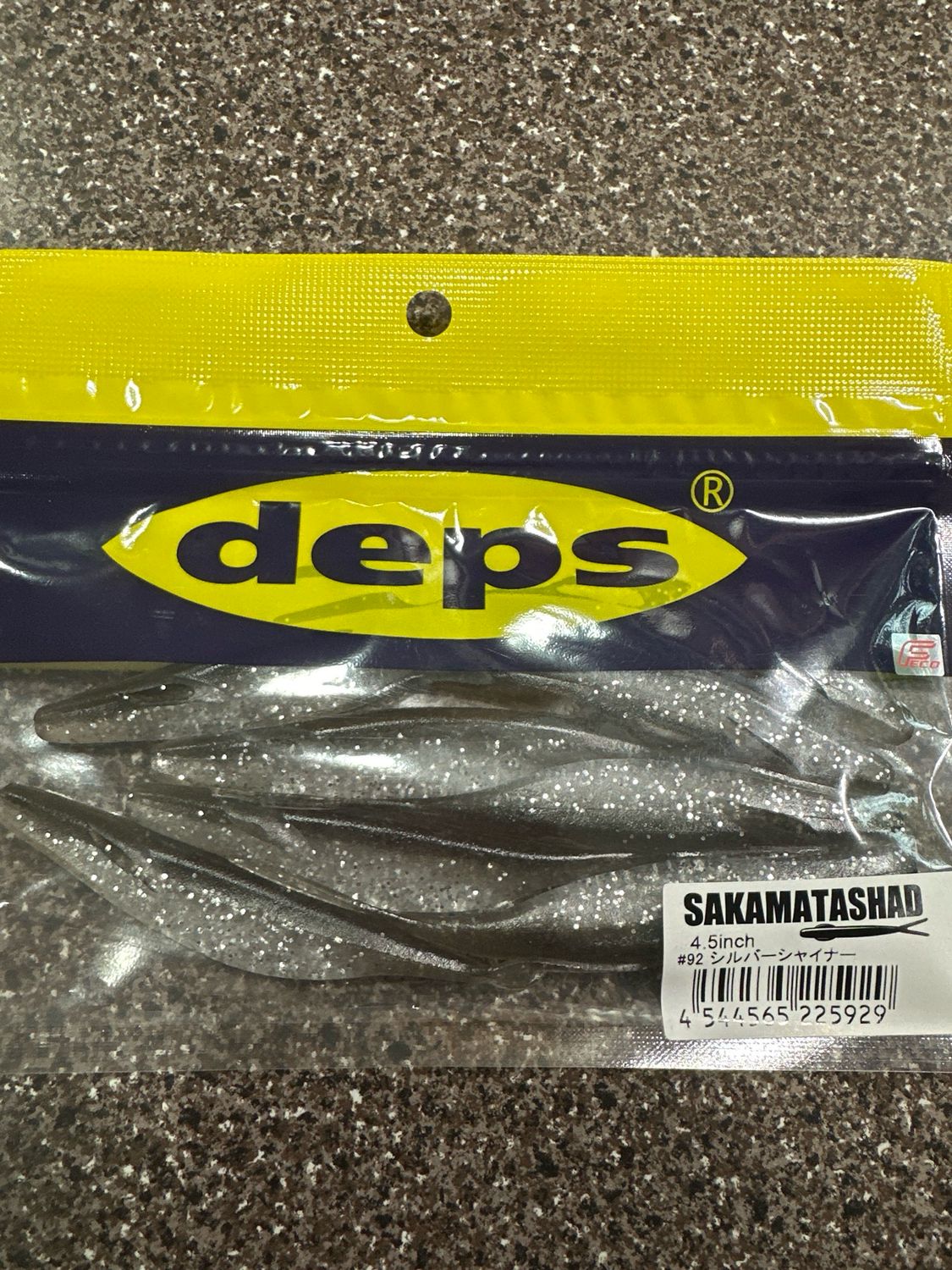 Deps Sakamata Shad 4.5inch #92 Silver Shiner 8baits/pack