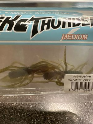HideUp Coike Thunder Medium Soft Baits #102 Watermelon Seed 2baits/pack
