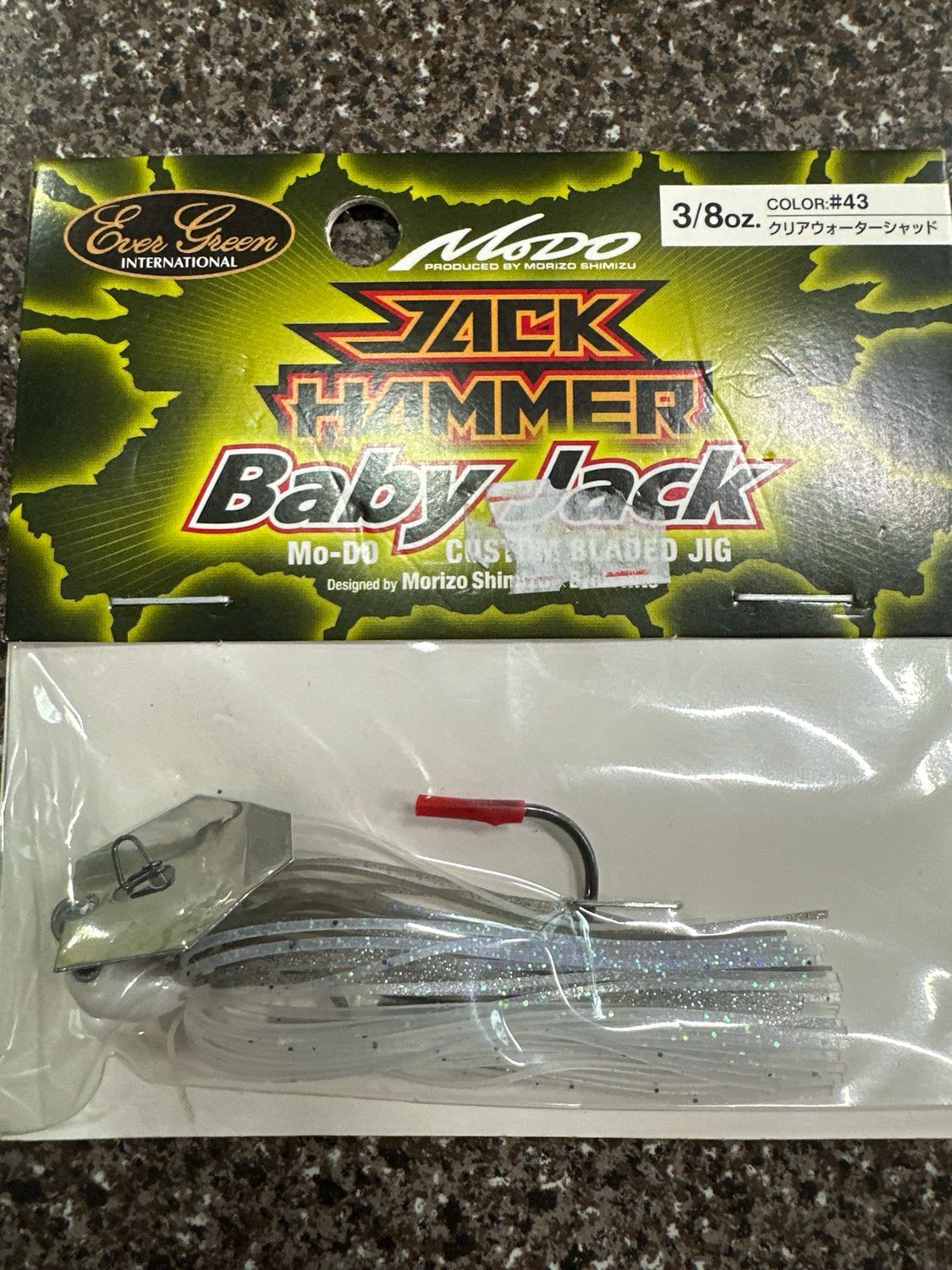 Ever Green Jack Hammer Baby Jack #43 Clear Water Shad 3/8oz