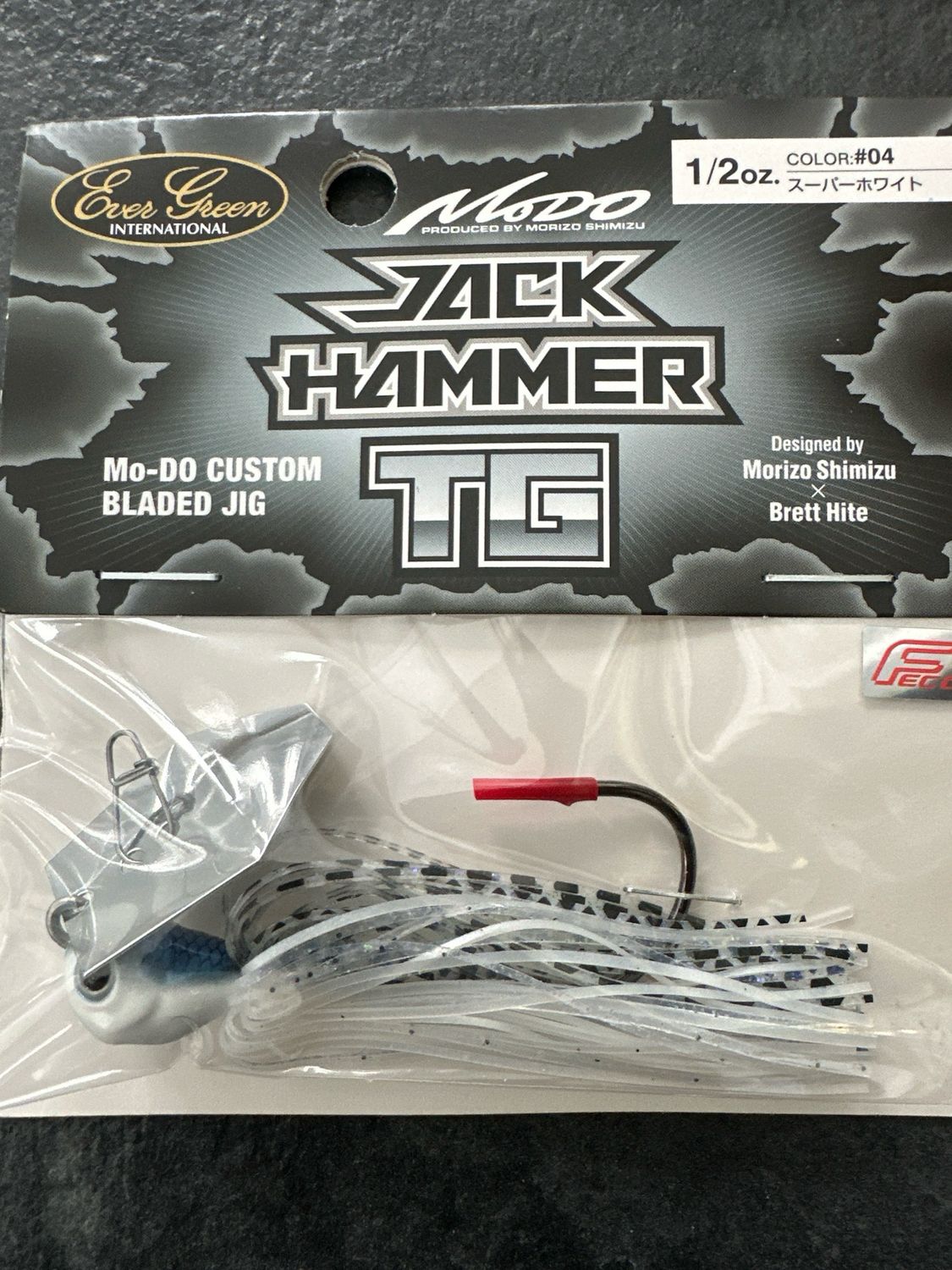 Evergreen Jack Hammer TG Tungsten #04 Super White 1/2oz NIP