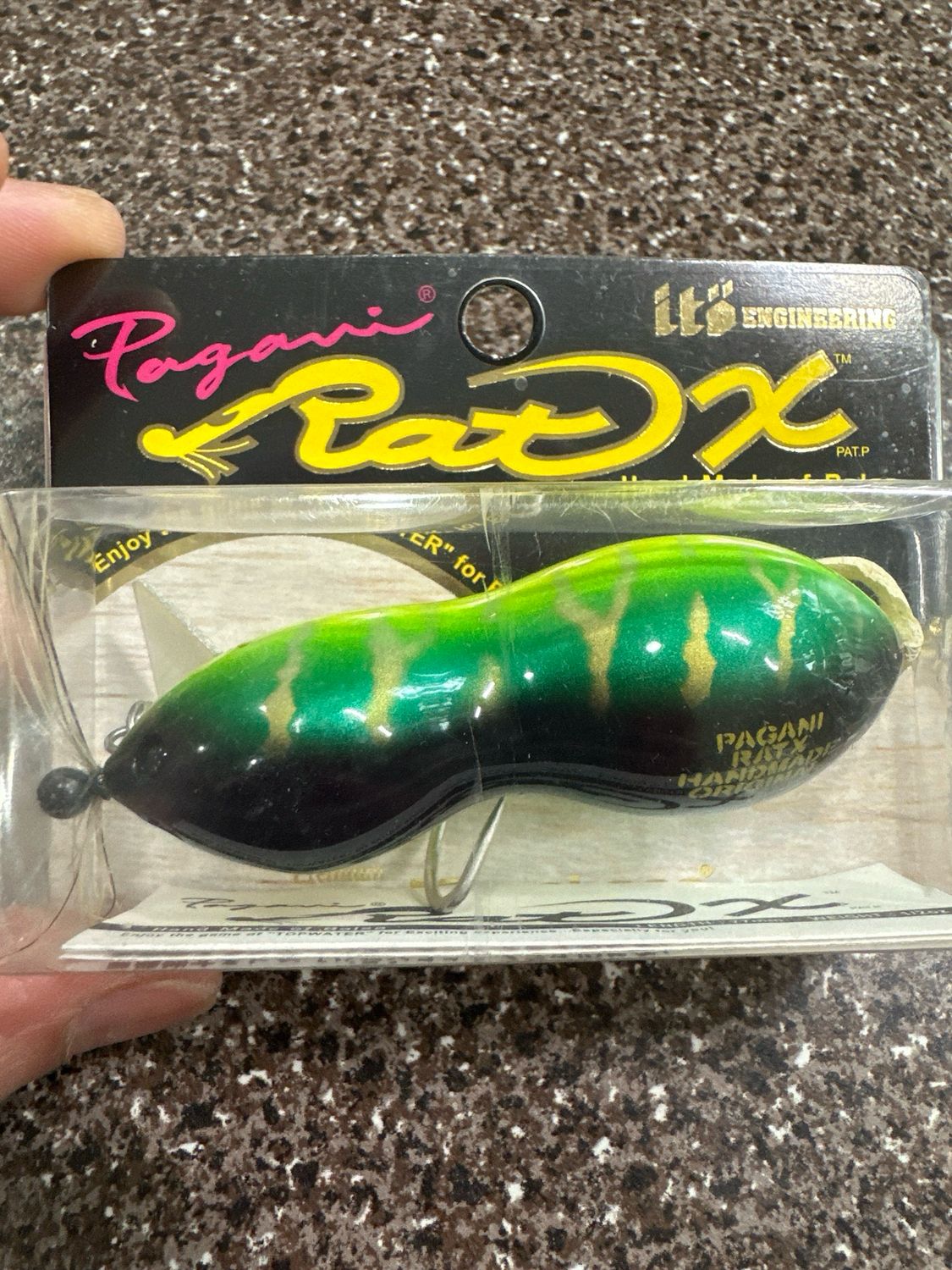 Megabass RatX Hot Tiger. Rare/hard To Find Hand Made Balsa Megabass Bait. 77mm 1/2oz. NIP