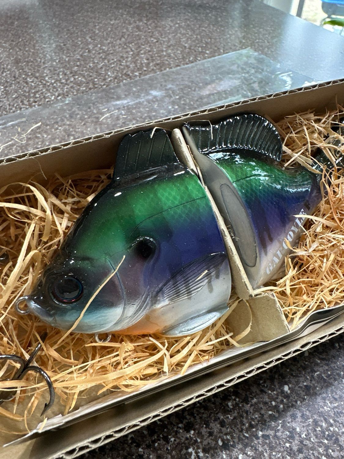 Dranckrazy Gargoyle #03 T2 Flash Blue Gill - Gloss. Hooks Included. NIP