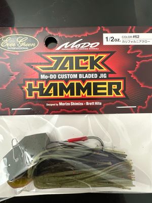 Ever Green Jack Hammer 1/2oz #62 California Claw Custom Bladed Jig