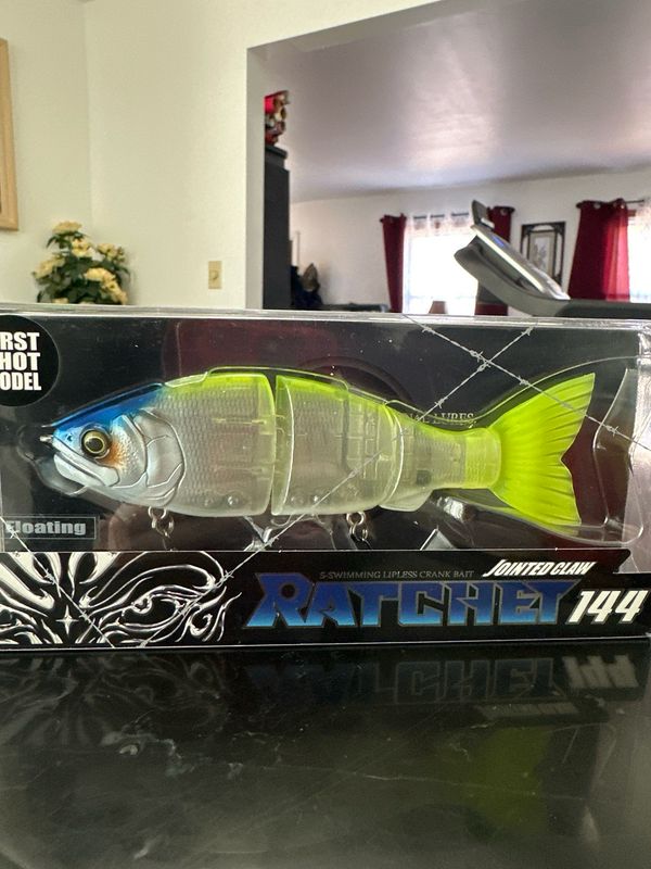 Gan Craft Jointed Claw Ratchet 144 #Gan-21 Blue Crown 140mm 1.2oz Floating