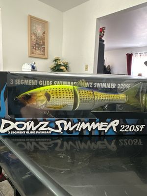 Jackall Dowz Swimmer 220SF Maruhata Chart Head Konoshiro 3 Segment Glide Swimbait With Spare Tail