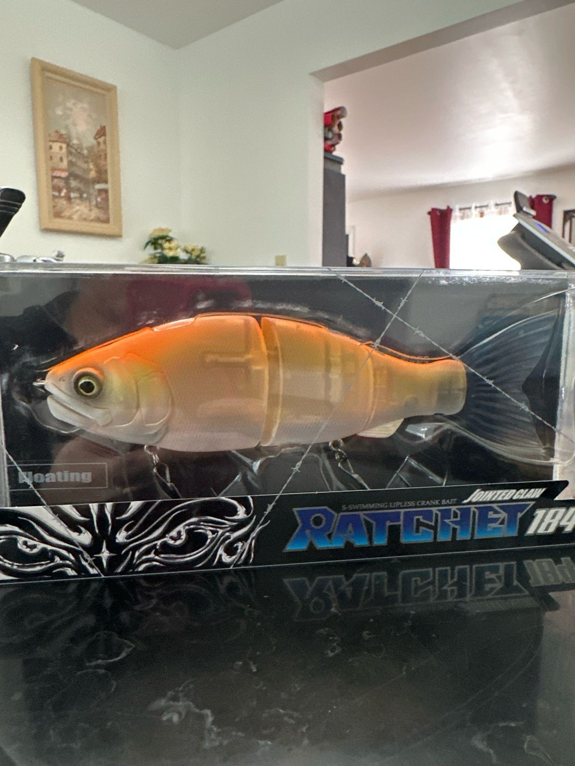 Gan Craft Jointed Claw Ratchet 184 #02 Kinokuni Orange 180mm 2.5oz Floating