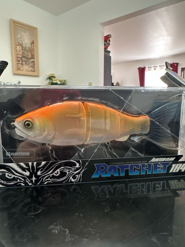 Gan Craft Jointed Claw Ratchet 184 #02 Kinokuni Orange 180mm 2.5oz Floating